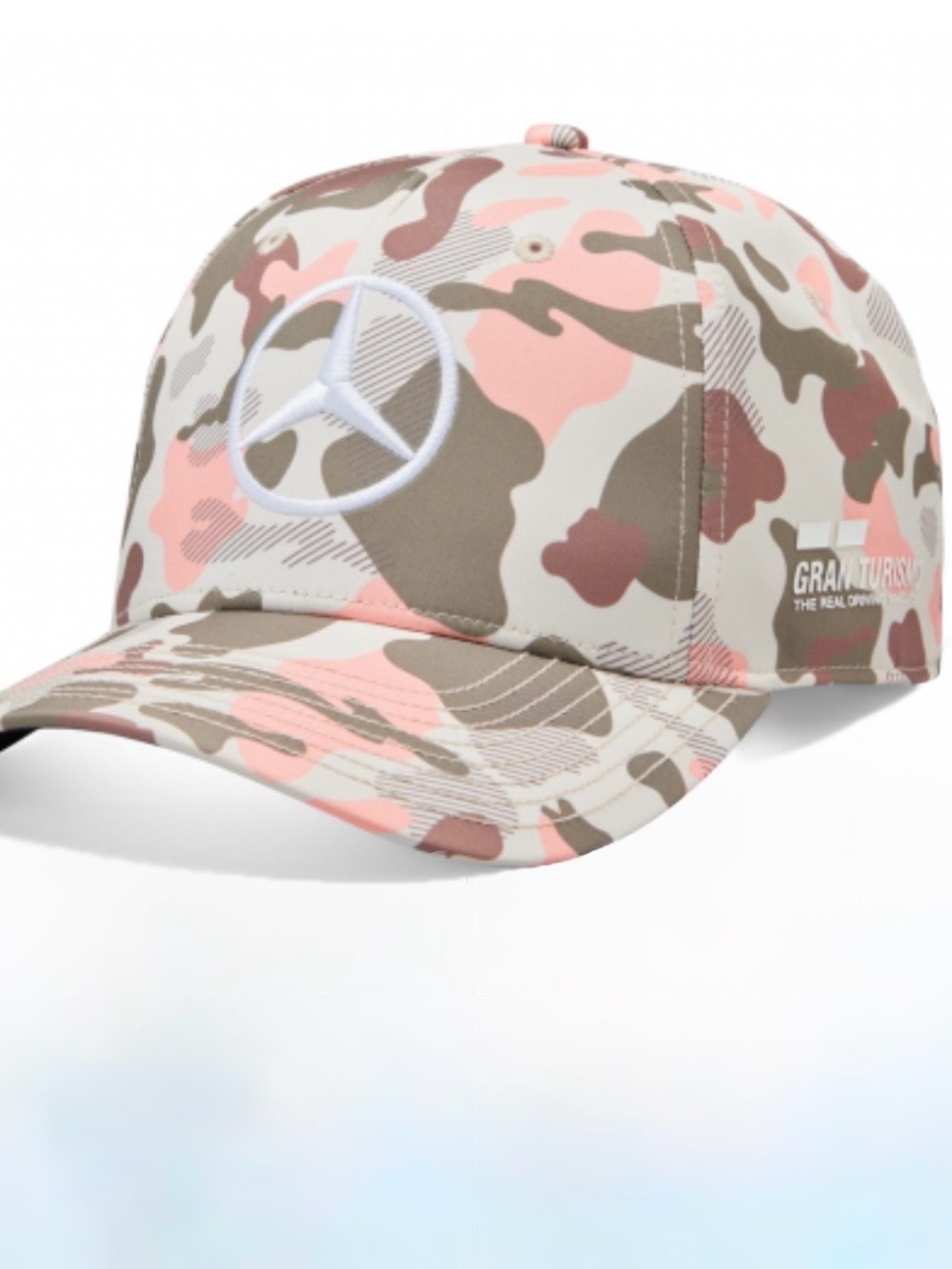 Mercedes-Benz Camo Baseball Cap in Pink & Brown